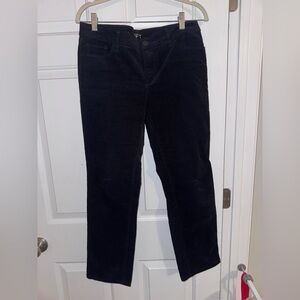 LOFT Women's Straight Leg Black corduroy pants